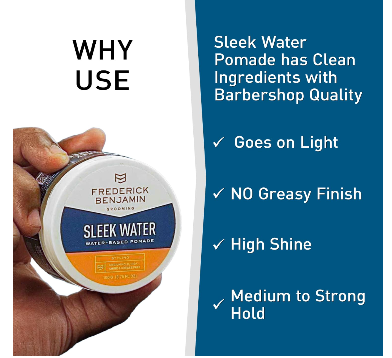 Frederick Benjamin Sleek Water Pomade - 3.75oz