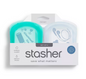 Stasher Reusable Silicone Travel Accessories Bag Set - 2pk