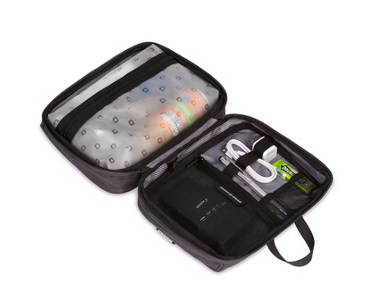SWISSGEAR 8.75" Toiletry Tech Kit - Dark Gray Heather
