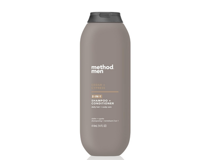 Method Men 2-in-1 Shampoo and Conditioner Cedar + Cypress - 14 fl oz