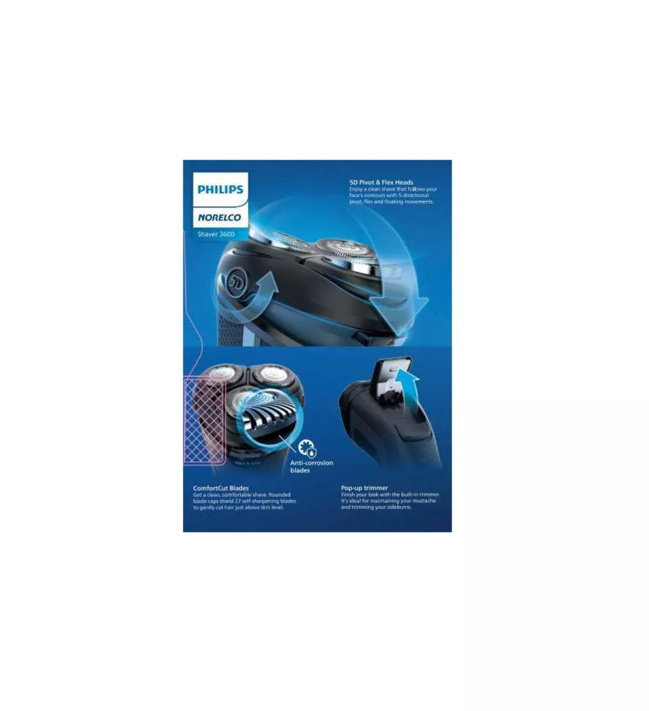 Philips Norelco Electric Shaver 3600