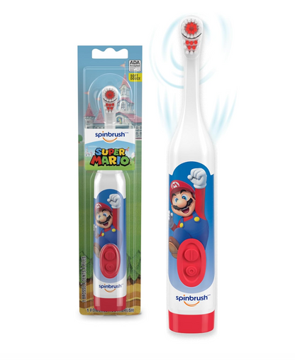 Spinbrush Mario Kids Battery Electric Toothbrush