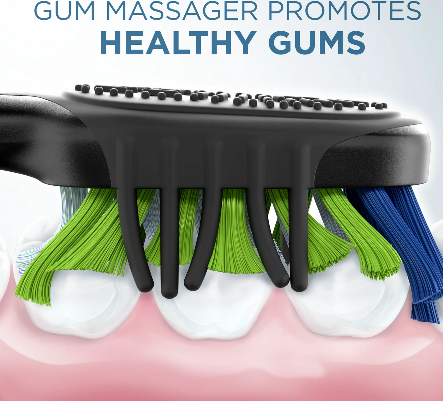 Oral-B Clic Starter Kit Teal Toothbrush, Oral-B Whitening Medium Brush Head, Adults and Children 3+