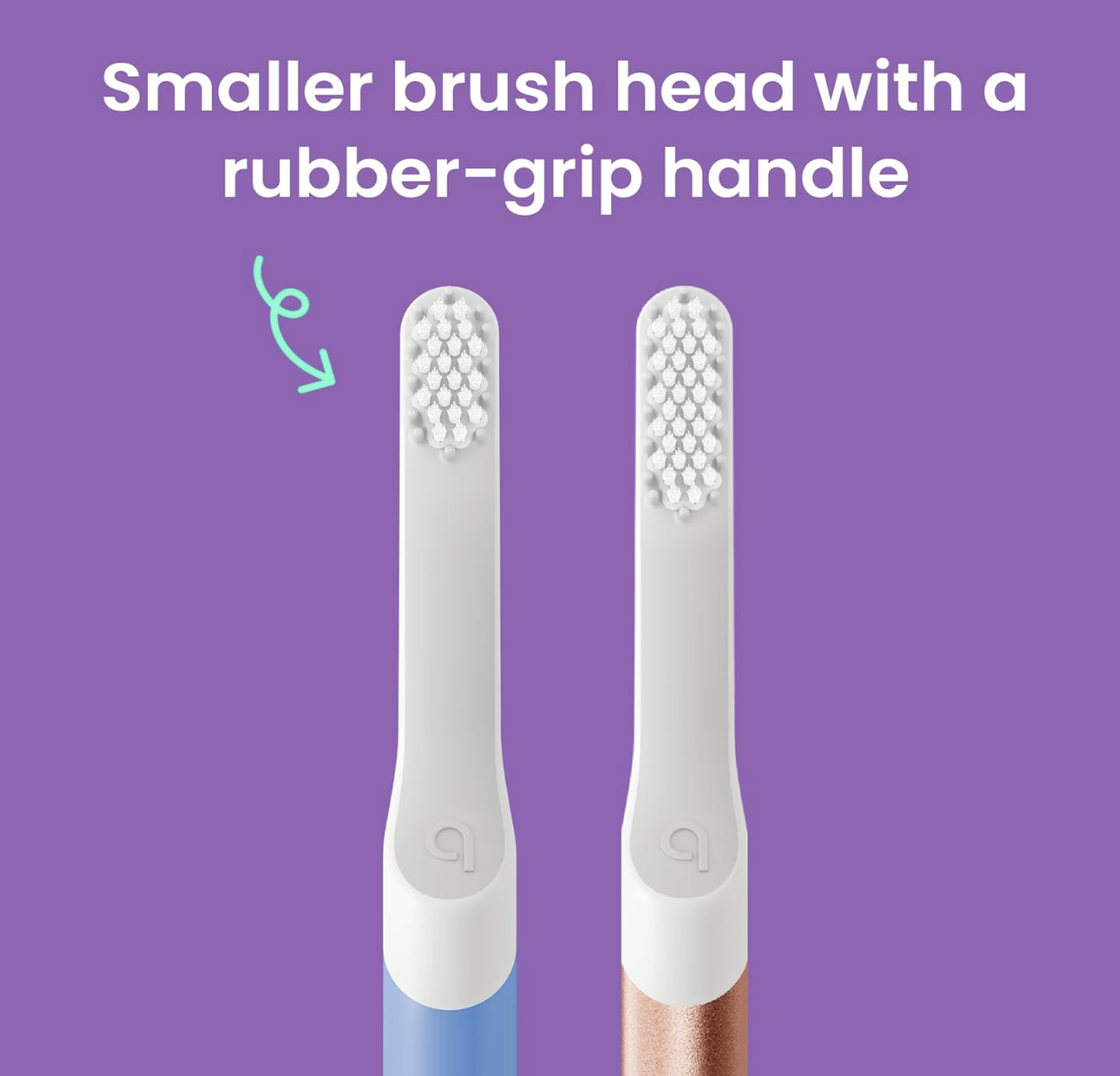 quip Kids Sonic Electric Toothbrush - Rubber | Timer + Small Brush Head