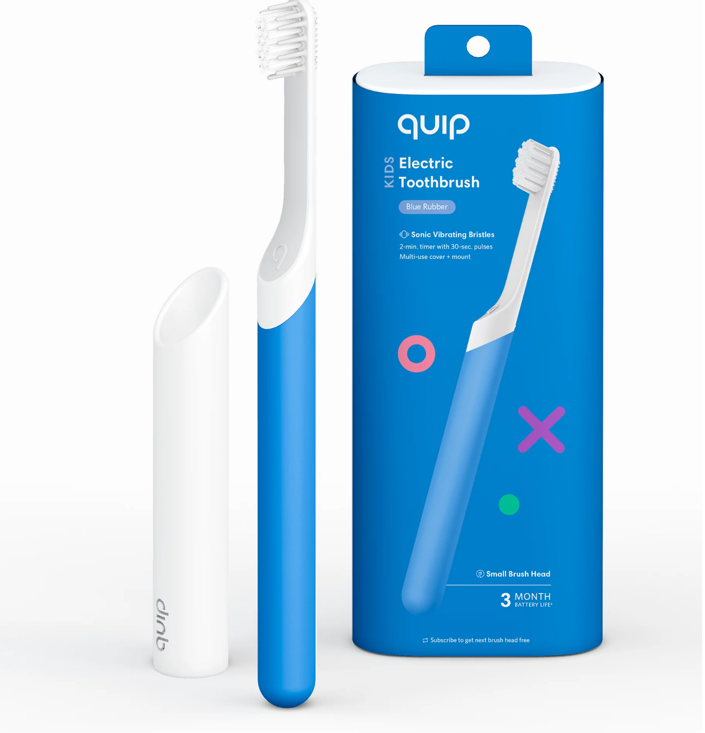 quip Kids Sonic Electric Toothbrush - Rubber | Timer + Small Brush Head
