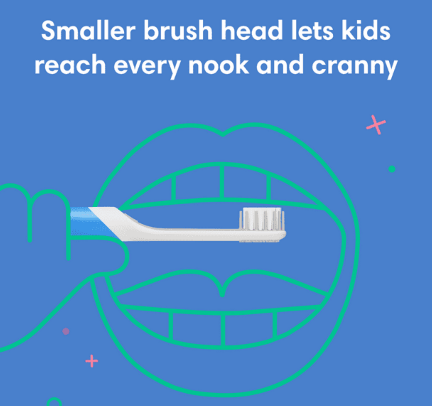 quip Kids Sonic Electric Toothbrush - Rubber | Timer + Small Brush Head