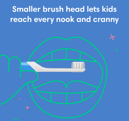 quip Kids Sonic Electric Toothbrush - Rubber | Timer + Small Brush Head