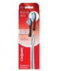 Colgate Optic White Toothbrush with Metal Handle and 2 Replaceable Brush Heads - Silver - Soft