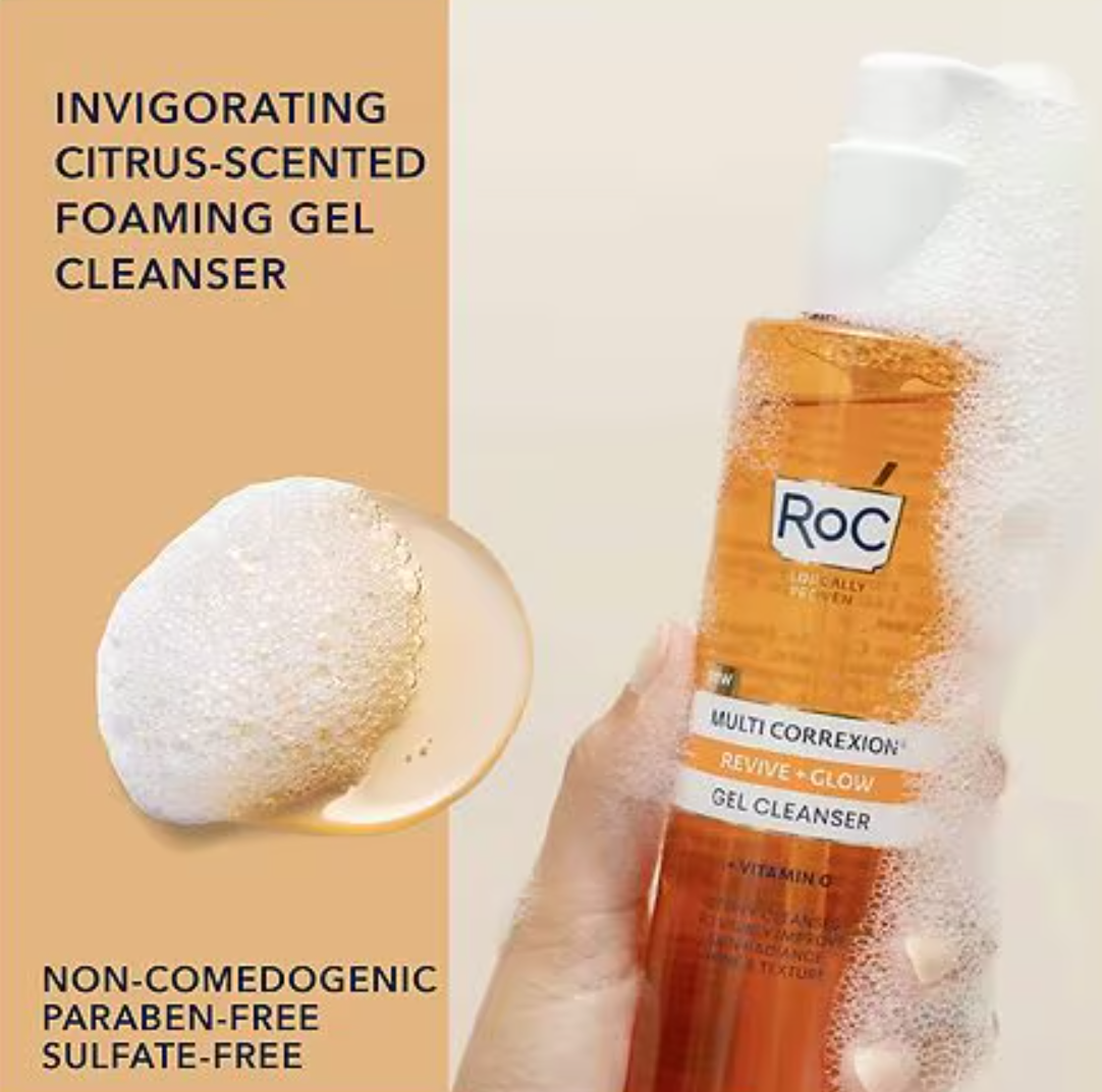 RoC Anti-Aging Sulfate Free Facial Cleanser with Vitamin C + Glycolic Acid - 6.0 fl oz