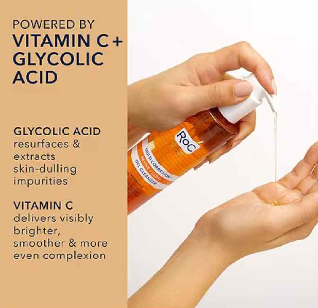 RoC Anti-Aging Sulfate Free Facial Cleanser with Vitamin C + Glycolic Acid - 6.0 fl oz