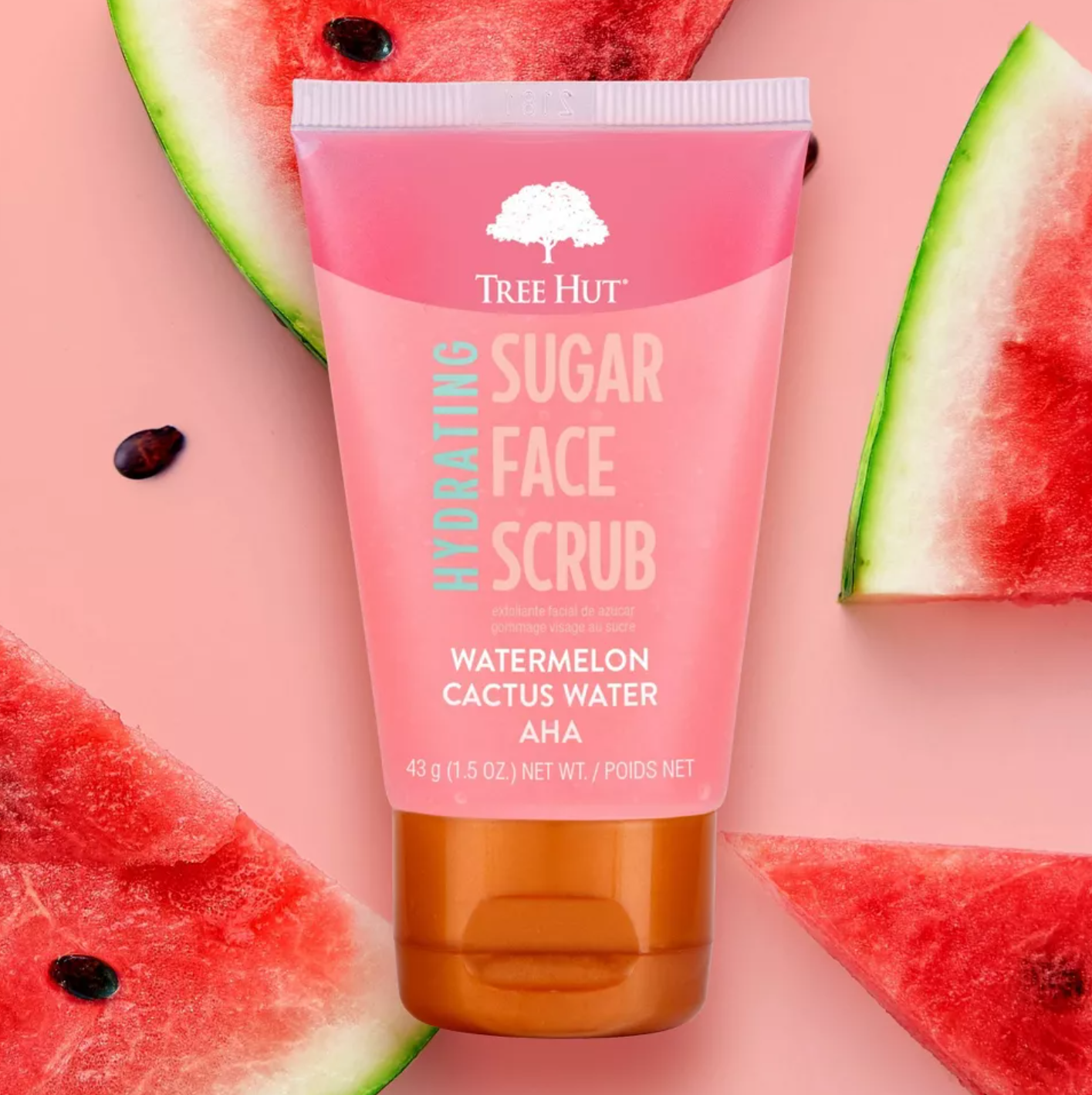 Tree Hut Watermelon Cactus Water Face Scrub - 1.5oz
