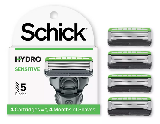 Schick Hydro 5 Blade Comfort Sensitive Refill - 4ct