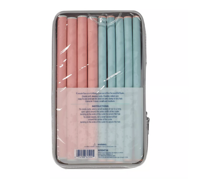 Conair Heatless Spiral Rollers - Coral & Teal - 18pk