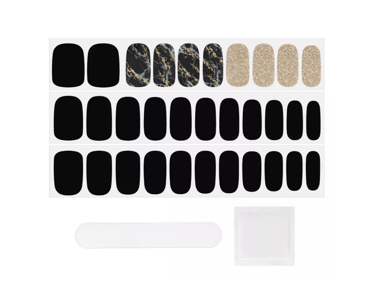 Dashing Diva, Gloss Palette Nail Art, - Black Obsidian, - 32ct
