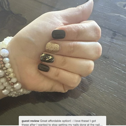 Dashing Diva, Gloss Palette Nail Art, - Black Obsidian, - 32ct