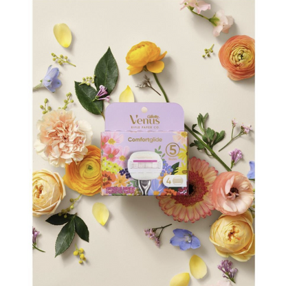 Rifle Paper Co. + Venus Comfortglide Razor Blade Refills - 4ct