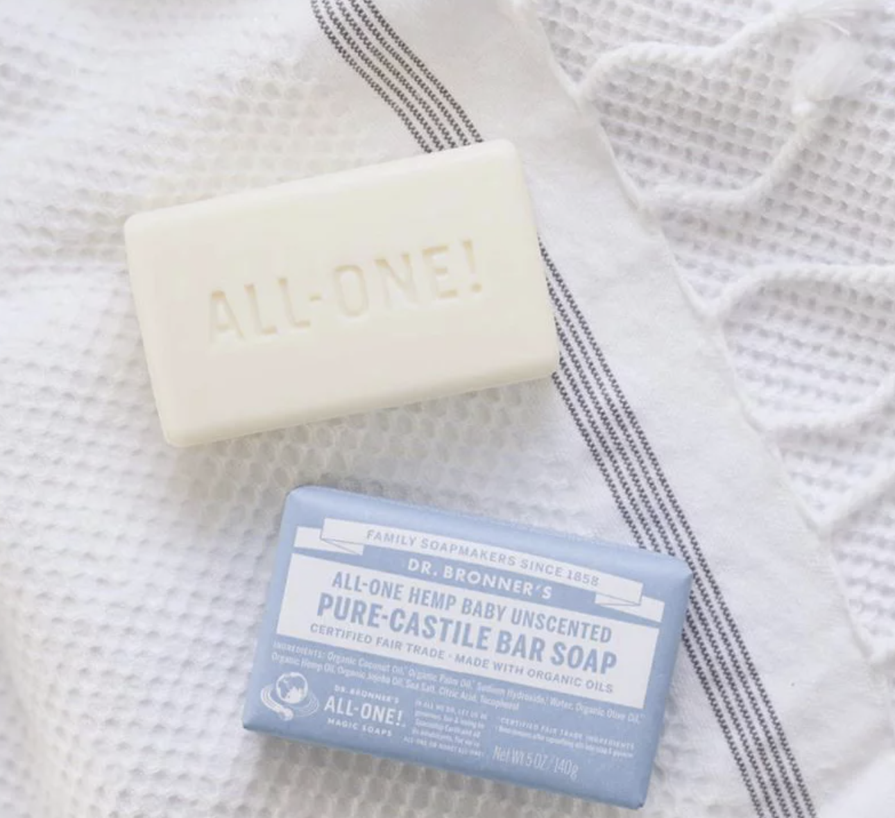 Dr. Bronner's, Unscented Bar Soap, - 5oz