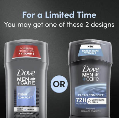 Dove Men+Care Clean Comfort Antiperspirant Deodorant, 2.7 oz