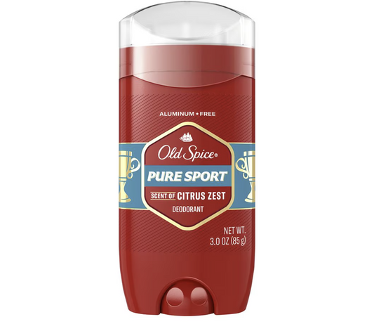 Old Spice Aluminum Free Deodorant Solid Pure Sport 3.0 oz