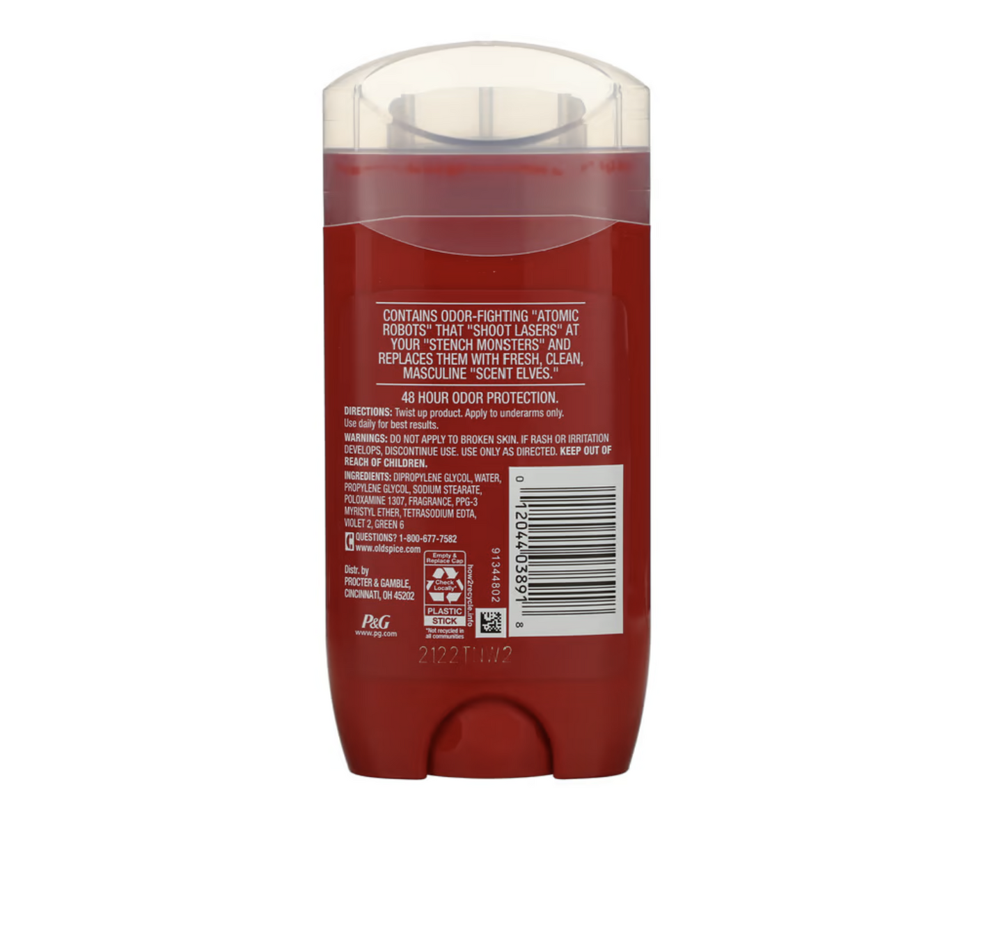 Old Spice, High Endurance, Deodorant, Pure Sport, 3 oz