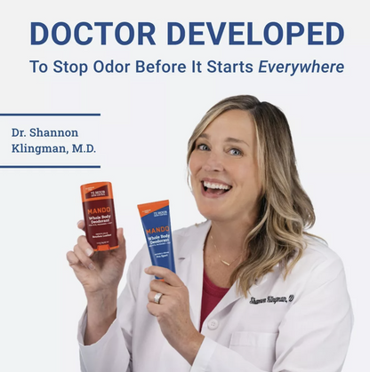 Mando Whole Body Deodorant - Men's Aluminum-Free Smooth Solid Stick Deodorant - Mt Fuji - 2.6oz