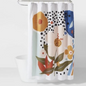 Room Essentials Multicolor Graphic Shower Curtain floral 72"x72"