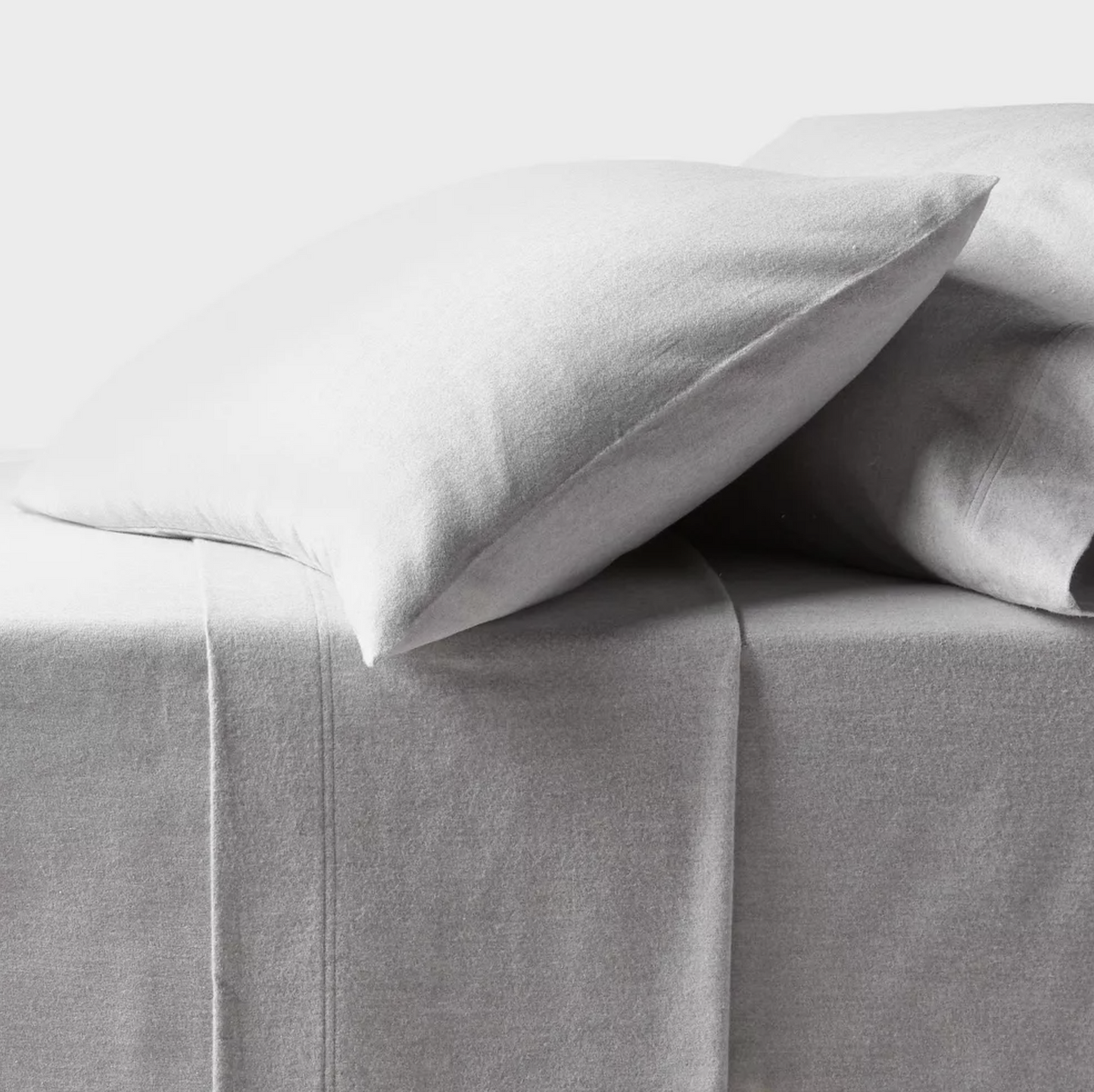 Ultra Soft Flannel Sheet Set - Threshold,Eco Melange Gray