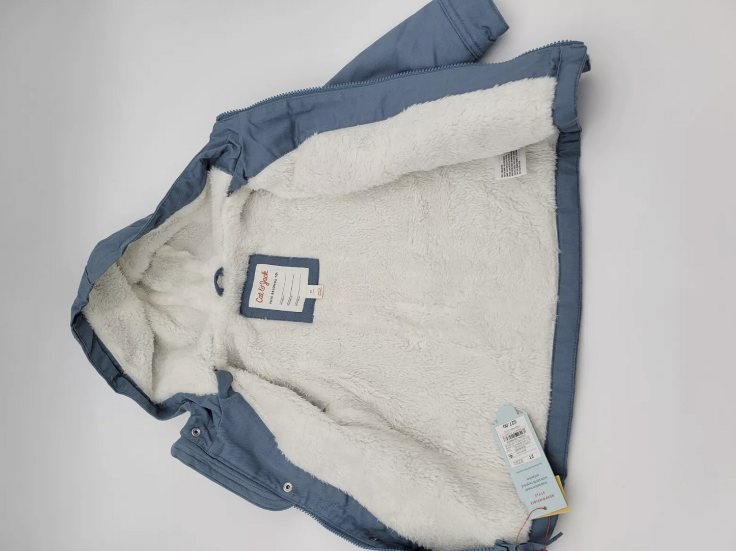 Blue Cat & Jack Cargo Jacket Sherpa Lined Unisex