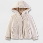 Toddler Girls' Faux Shearling Jacket - Cat & Jack™ Cream