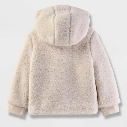 Toddler Girls' Faux Shearling Jacket - Cat & Jack™ Cream