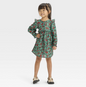 Toddler Girls' Floral Long Sleeve Dress - Cat & Jack™ Green