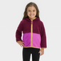 Toddler Fleece Jacket - Cat & Jack™ Maroon/Pink