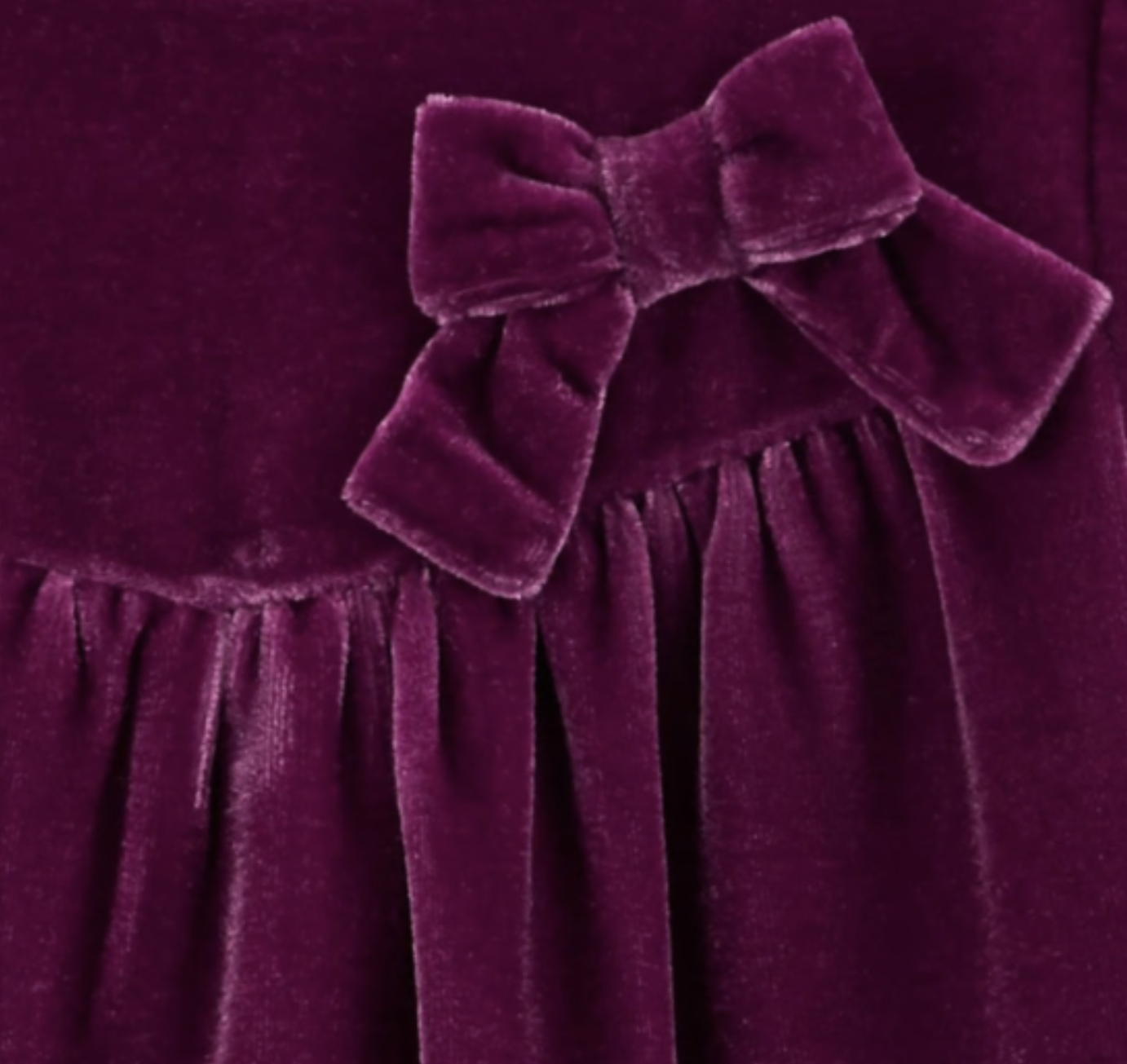 Carter's Just One You® Baby Girls' Long Sleeve Velour Dress - Purple,3 Months