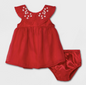 Baby Girls' Organza Embroidered Dress - Cat & Jack™ Red