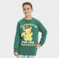 Boys' Pokemon Pikachu Holiday Pullover Sweatshirt - Green
