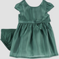 Carter's Just One You® Baby Girls' Short Sleeve Shiny Dress - Green