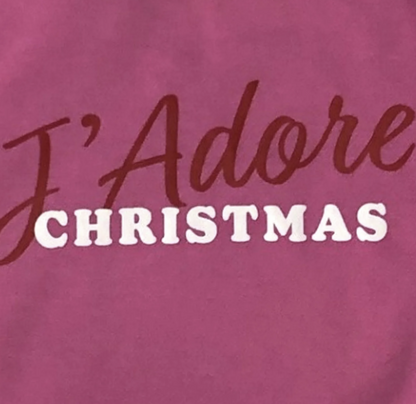 Girls Pink I Adore Christmas Holiday Sweatshirt Sweat Shirt,Wondershop,S(6/7)