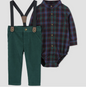 Carter's Just One You® Baby Boys' Plaid Top & Bottom Set - Green
