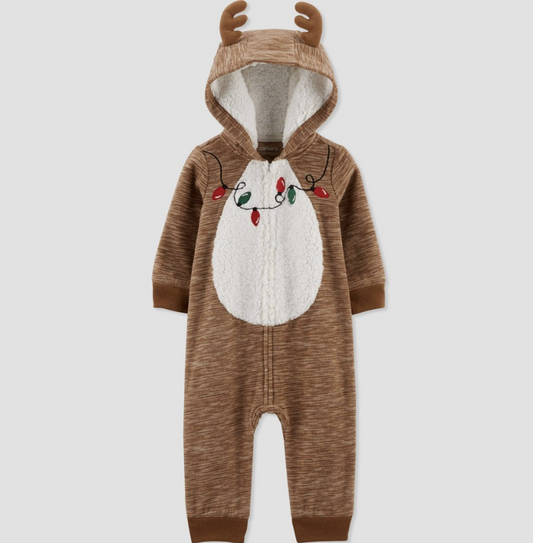 Carter's Just One You® Baby Holiday Reindeer Jumpsuit,Newborn