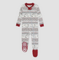 Burt's Bees Baby® Baby Organic Cotton Snug Fit Polar Bear Fair Isle Footed Pajama - Light Gray