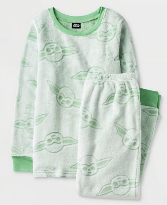 Star Wars The Mandalorian the Child 2 Gifting Piece Pajama Set - Green L