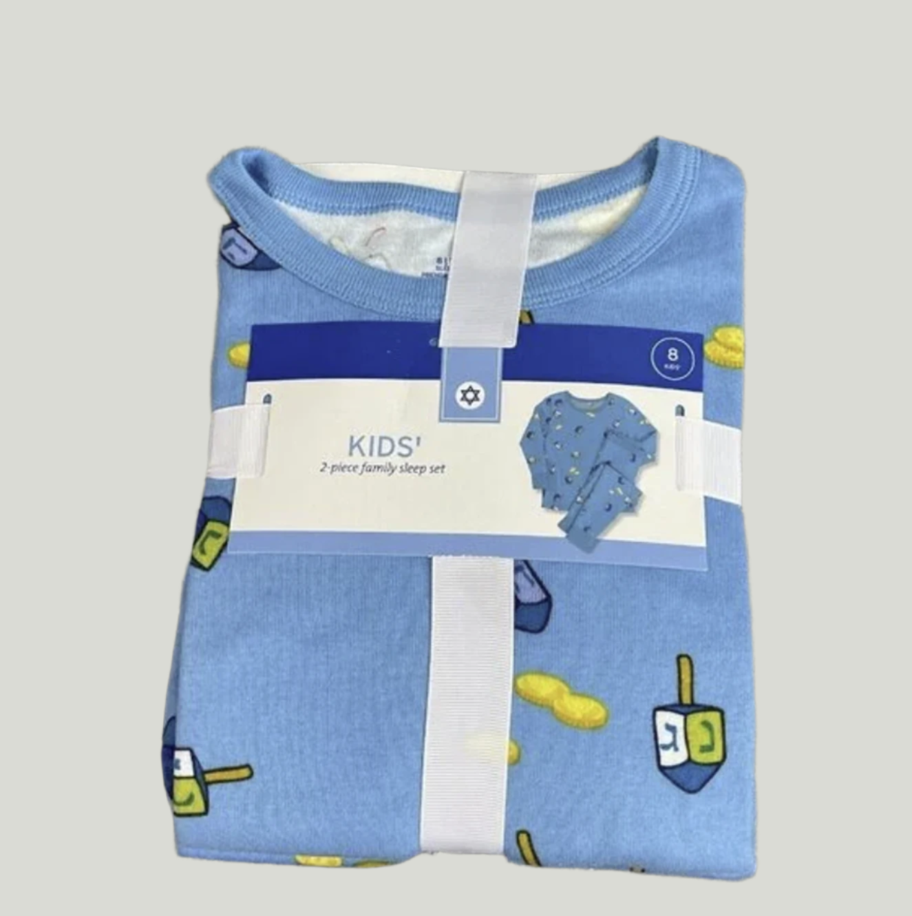 Hanukkah Matching Pajamas Sleep Set Shirt & Pants ,Kid(10)