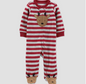 Carter's Just One You® Baby Boys' Reindeer Striped Fleece Footed Pajama - 9M