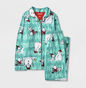 Girls' Peanuts 'Snow Much Fun' Pajama Set,PJ's - Green S