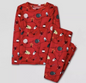 Cat And Jack Girls Soft Christmas Lights Holiday 2 Piece Pajamas set Size 4T