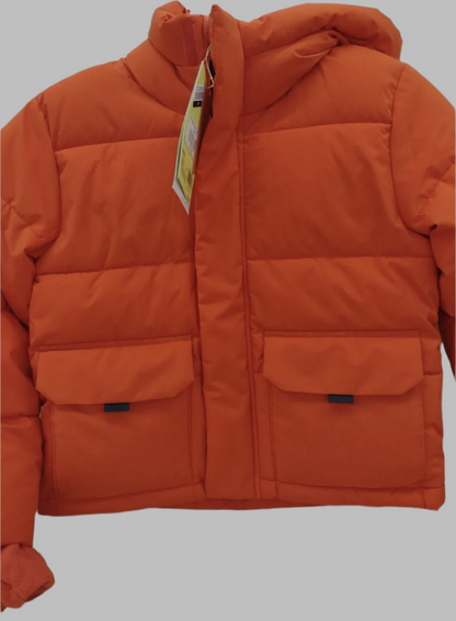 All In Motion Kids Puffer Jacket Orange, L(10/12)