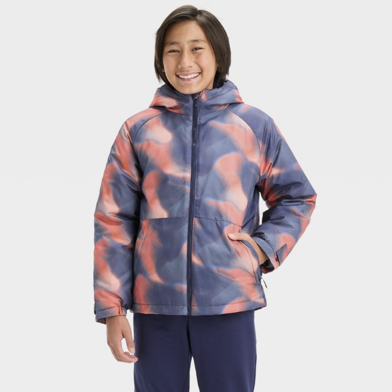 Kids' 3-in-1 Jacket - All in Motion™ Orange L