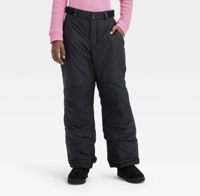 Kids' Solid Snow Pant - All in Motion™ Black M