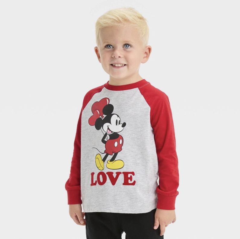 Disney Junior Infant & Toddler Boys Gray Mickey Mouse Love T-Shirt