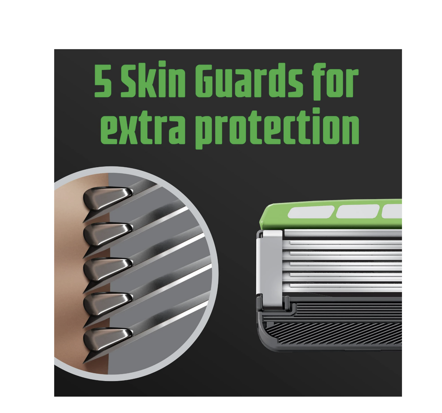 Schick Hydro 5-Blade Skin Comfort Sensitive Skin Mens Razor Blade Cartridge Refill, 4 Ct, Mens Razor, Designed For Maximum Comfort